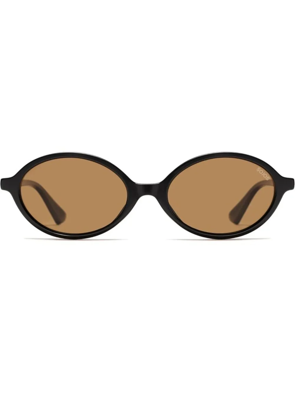 SOJOS Women's Black Polarized Retro Oval Sunglasses Vintage Trendy Designer
